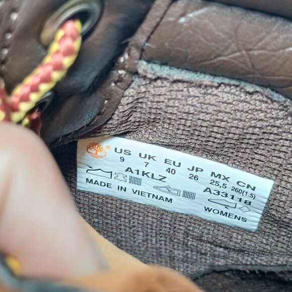 Timberland Dausette Wheat Nubuck High Top Sneaker Boots Women’s 9 Great Cond - Picture 2 of 16